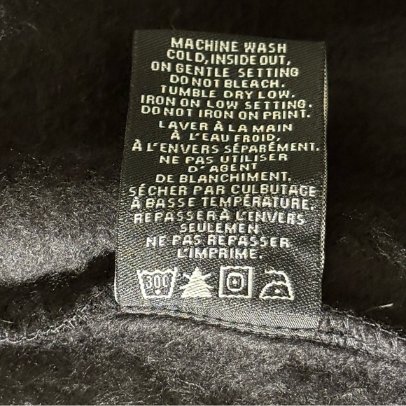 Brunette the Label prefaded oversized black sweatshirt “Partners in Wine” M/L - Picture 12 of 12